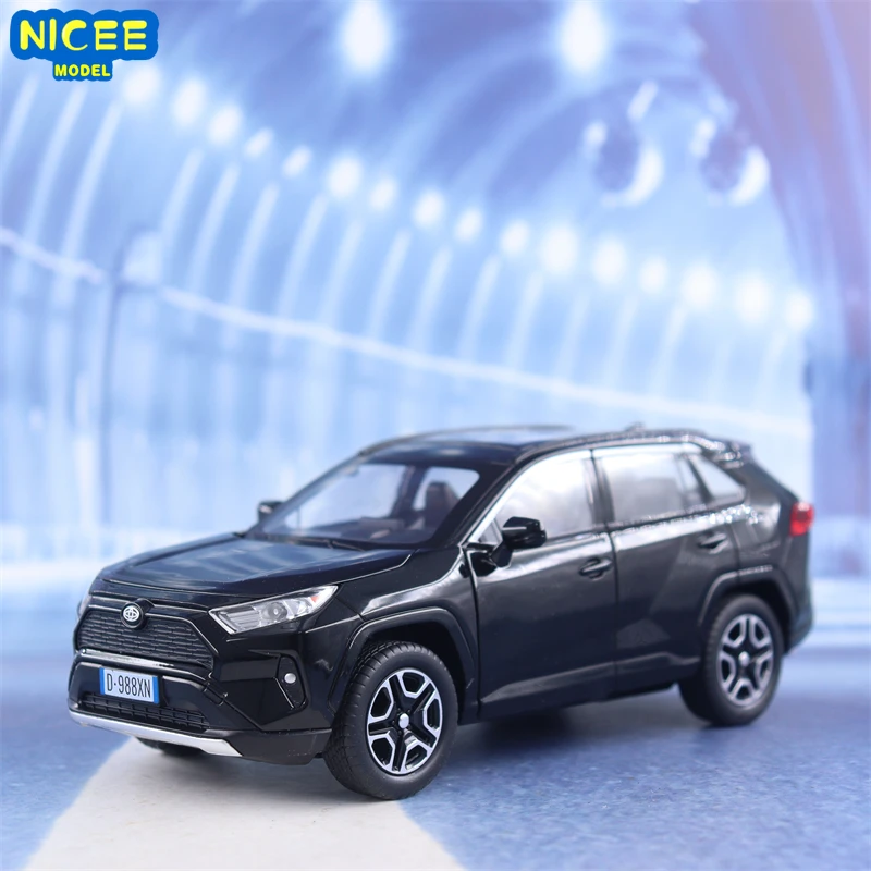 1:22 Toyota RAV4 High Simulation Diecast Metal Alloy Model car Sound Light Pull Back Collection Kids Toy Gifts F583