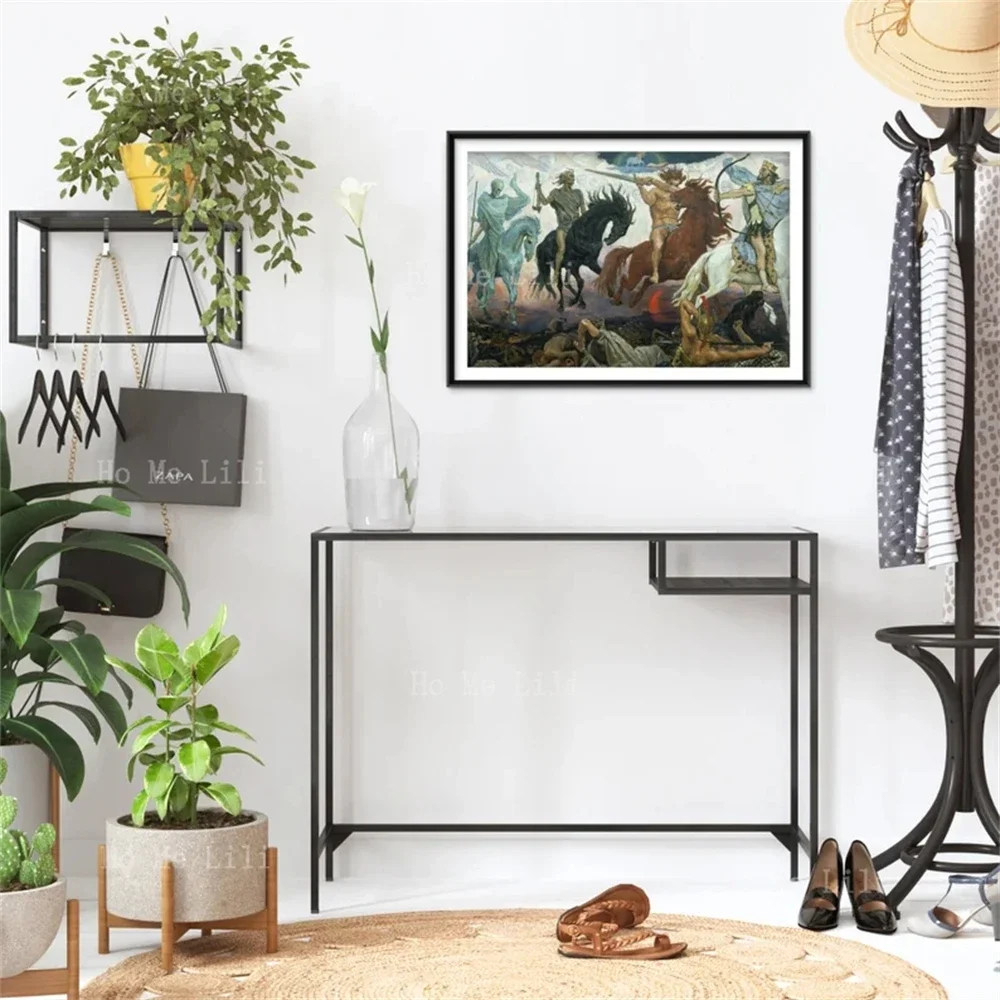 Виктор Михаилловч Васнецов Четыре всадника Апокалипсиса Картина Фото Плакат