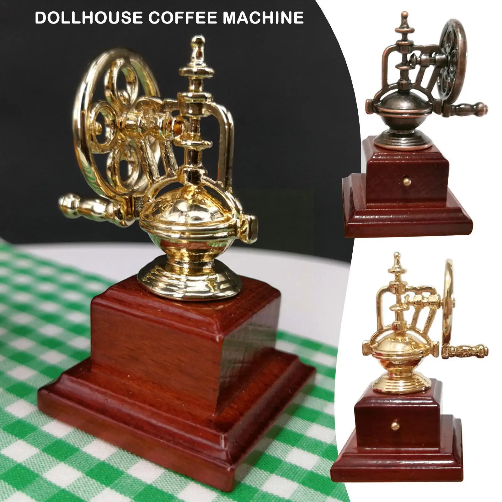 

Mini Retro Hand-nked Dollhouse Coffee Machine Model Fts Models Ornament Decoration Home Decor Miniature Ornaments S6x9