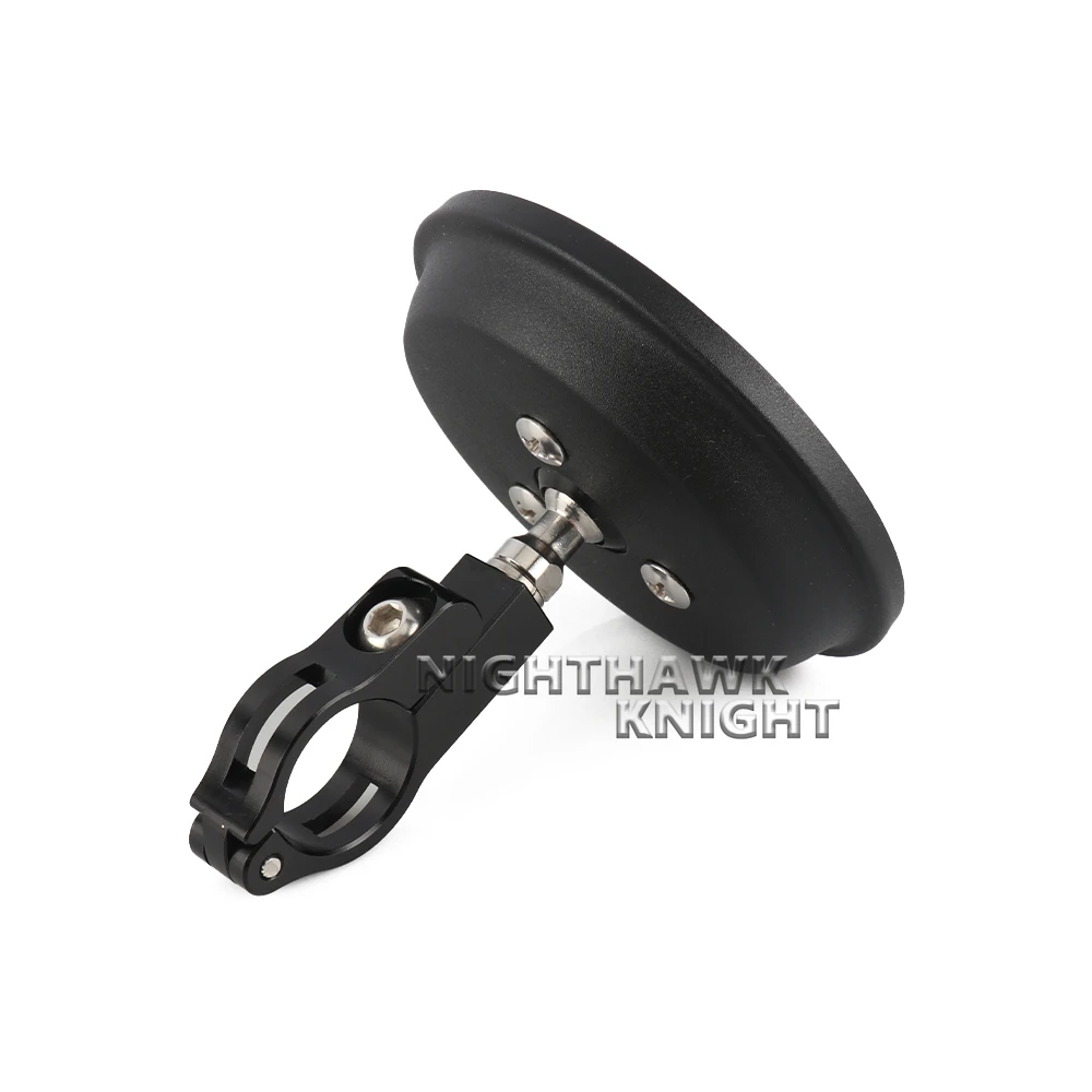 Универсальное мотоциклетное круглое зеркало заднего вида для слепых зон 7/8 дюйма, 22 мм, широкое видение, выпуклое крепление на руль, регулируемое заднее боковое зеркало