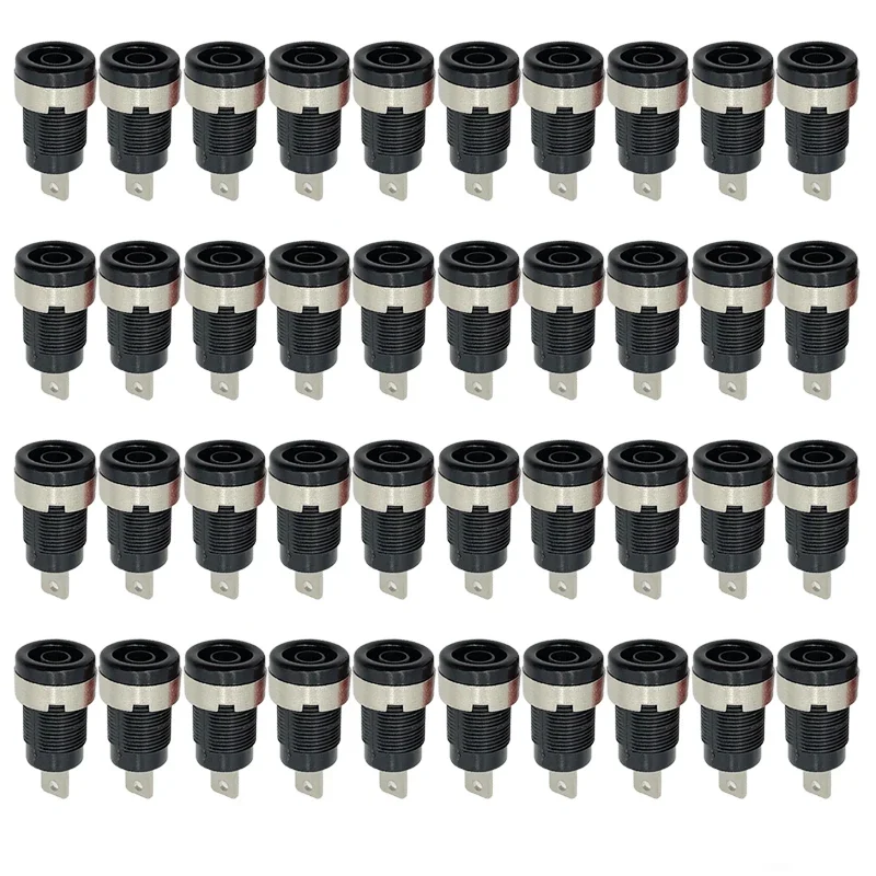 Изолированные вилки типа «банан» 4 мм, 6 цветов, набор из 40 шт.