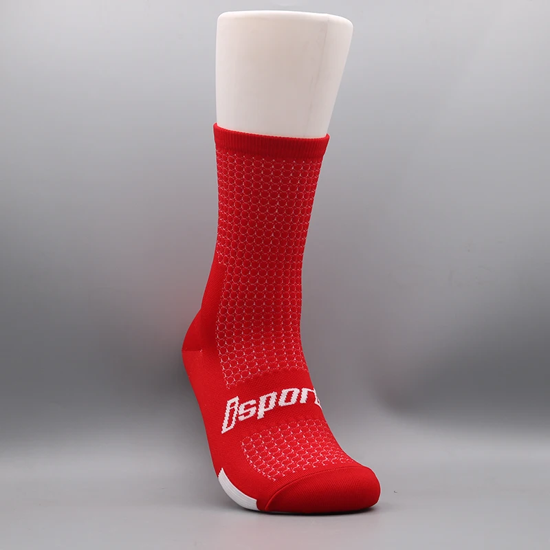 isports 20223 Cycling Socks Man Bike Running Mtb Men's Bicycle Compression Knee-high Funny White Blace Black Green