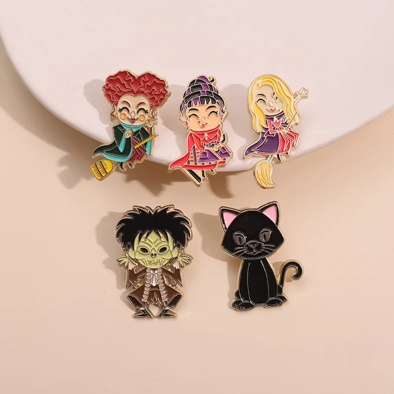 Новая брошь в стиле аниме с героями мультфильмов для верховой езды форме черного