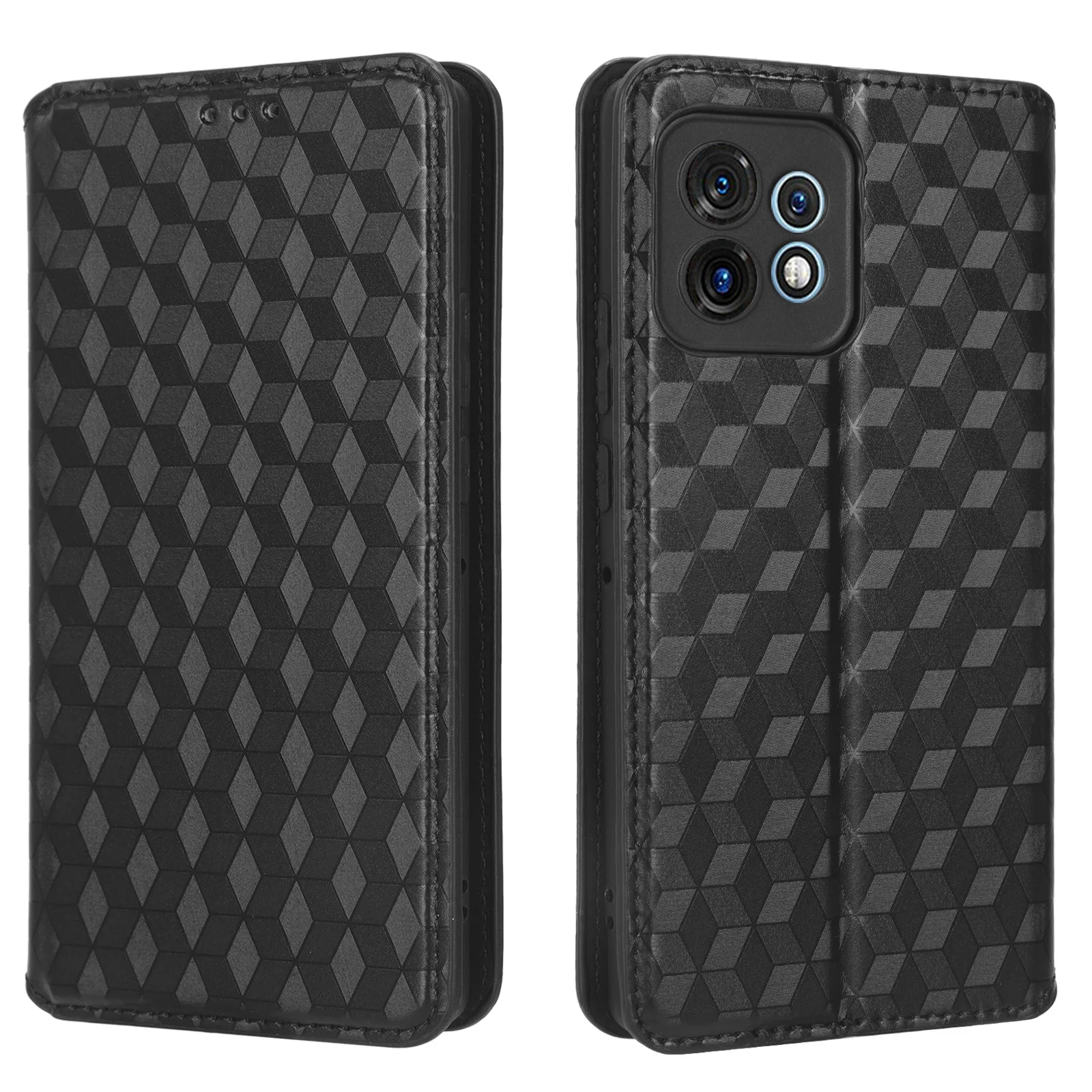 Флип-кожаный чехол для Motorola Edge + 2023 6 67 дюйма магнитный с трехмерным узором