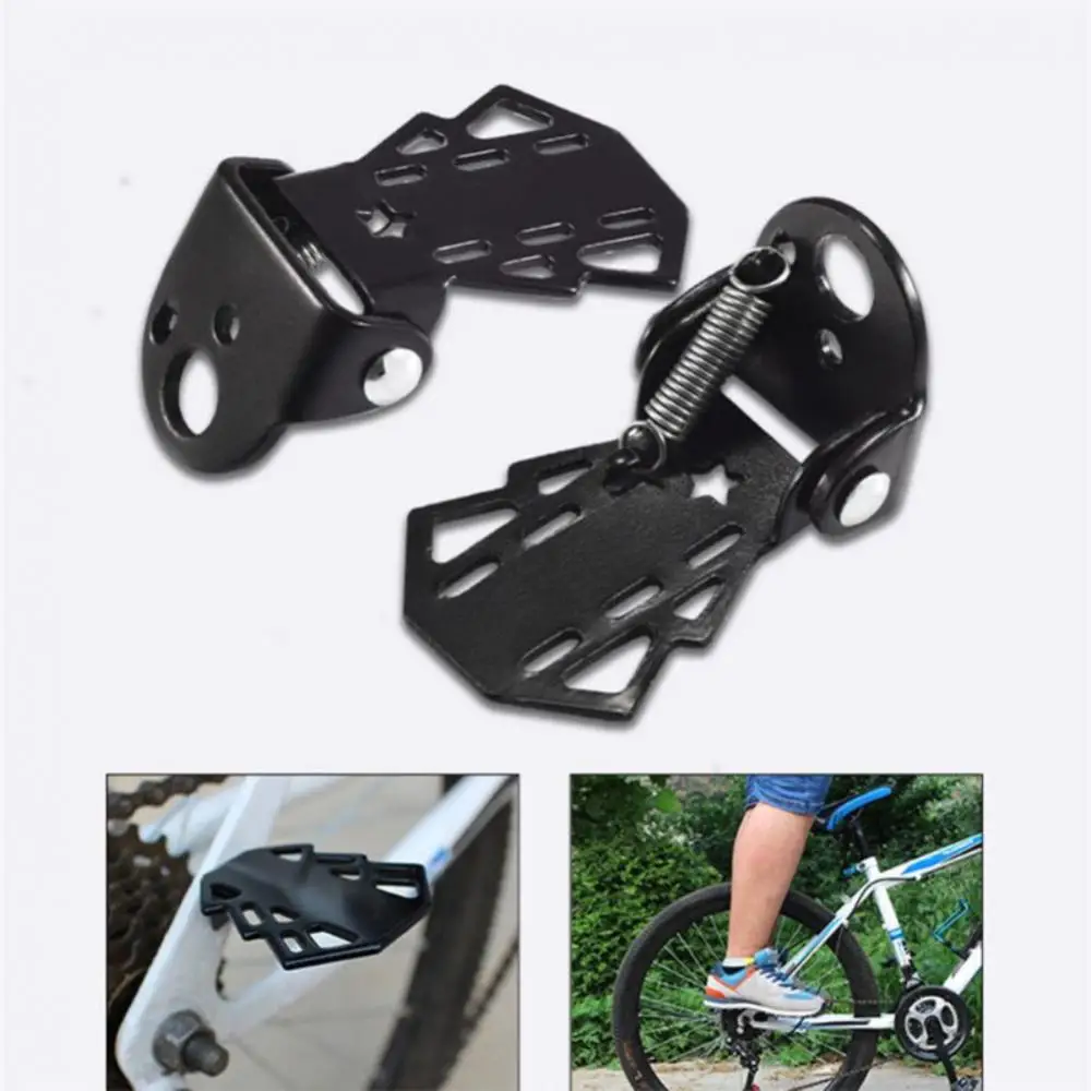 

Велосипедная педаль 2 шт., ножная педаль на заднее колесо, приспособление с прицепом, складные подставки для горных и дорожных велосипедов, а...