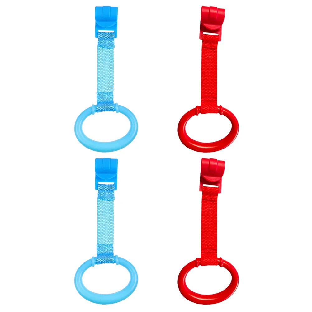 

Baby Walking Assistant Bed Stand Rings Crib Grab Nursery Toddler Hand Pull Infant