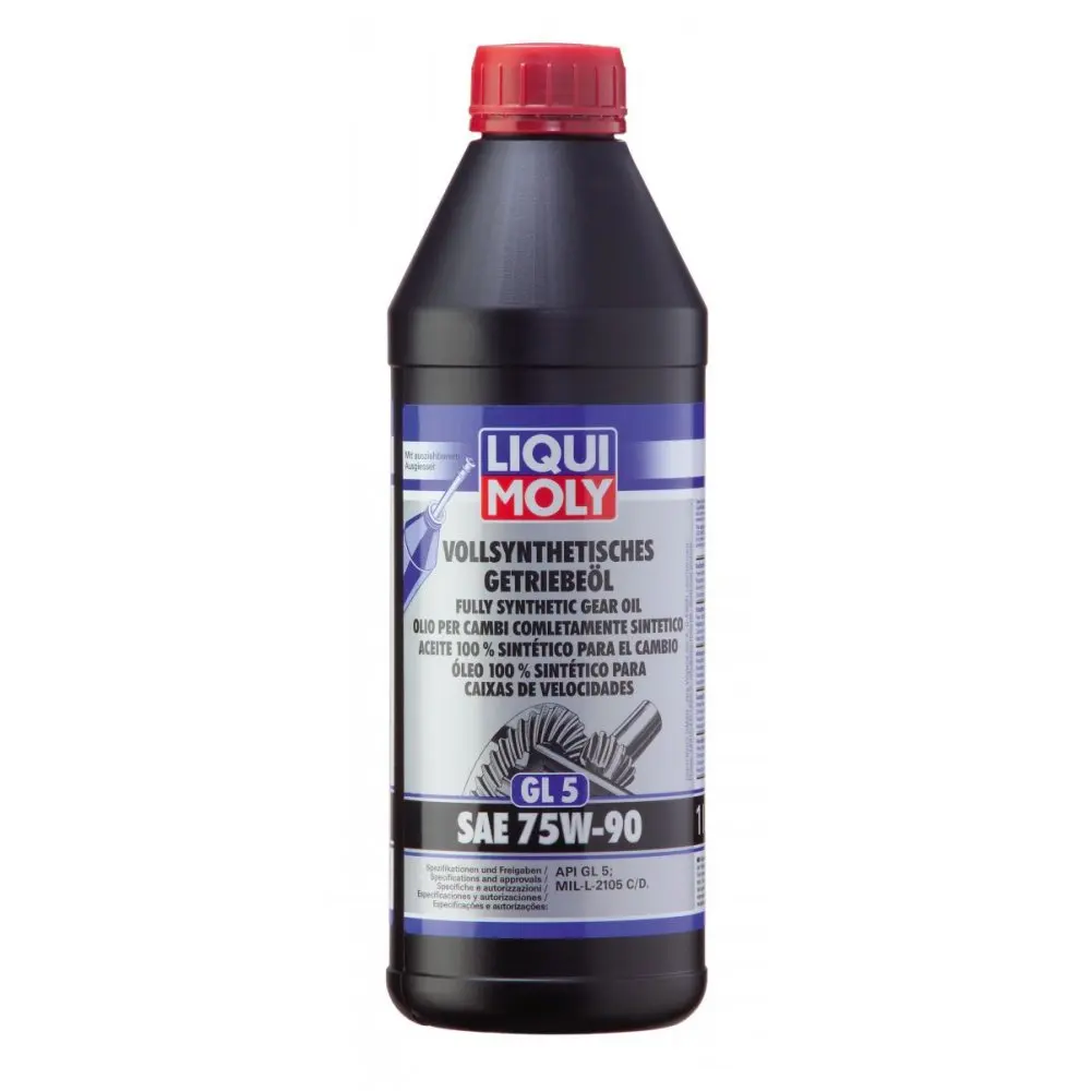 1950 LiquiMoly Масло трансмиссионное Vollsynthetisches Getriebeoil 75W-90 GL-5 (1л) шт (1950) | Автомобили и