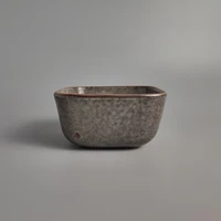 220ml ceramic tableware nordic style retro old metal texture square small bowl side dish bowl