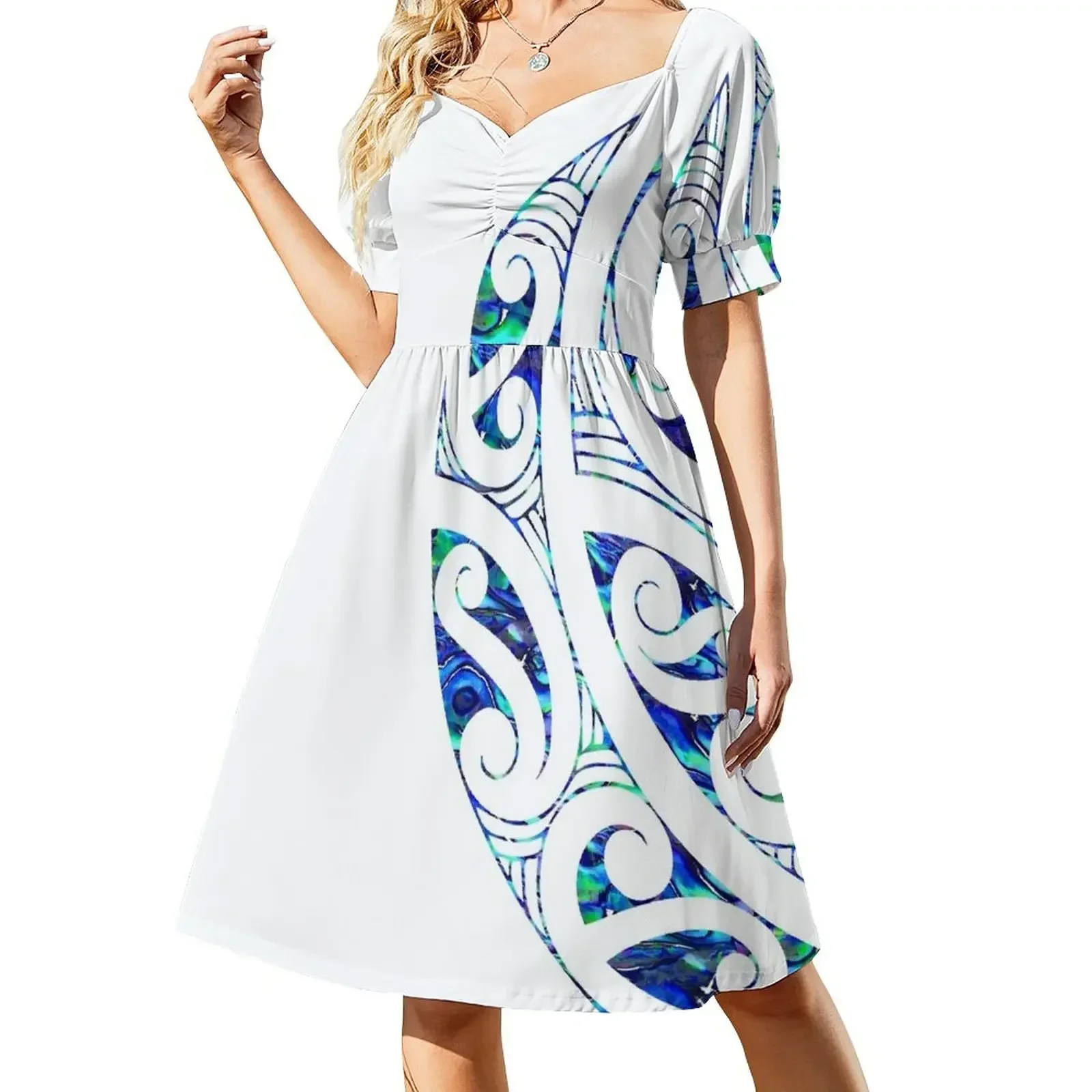 Зеландия Маори Пауа Морское ушко Кору Племенные Татуировки Искусство Носа Art