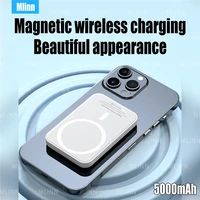 10000mah magnetic with 15w fast wireless charging power bank for iphone12 13pro max portable powrbank external auxiliary battery