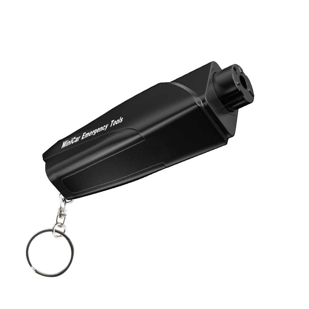 

Safety Hammer Car Hanging Decoration Life Saving Seat Belt Cutter Break Window Glass with Keychain Auto Accessories Ornaments