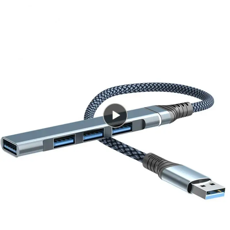 

Portable 5gpbs Usb 3.0 Type-c Hub 5gpbs Hub Splitter 4 Port Multi Splitter Adapter High Speed Type C Hub Computer Accessories