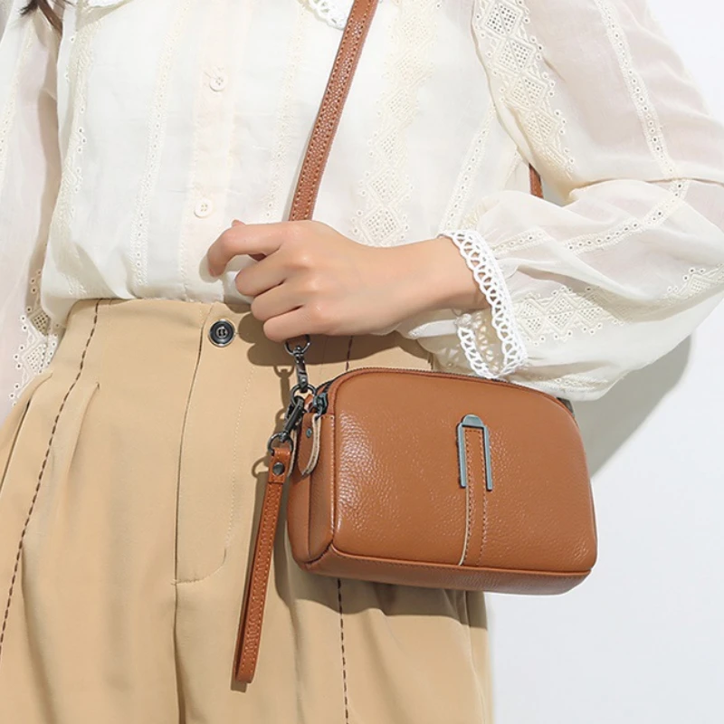 

Genuine Leather Bag Luxury Women's Handbags Bag for Woman 2023 Female Clutch Phone Bags Shoulder Bag Crossbody Messenger Pack