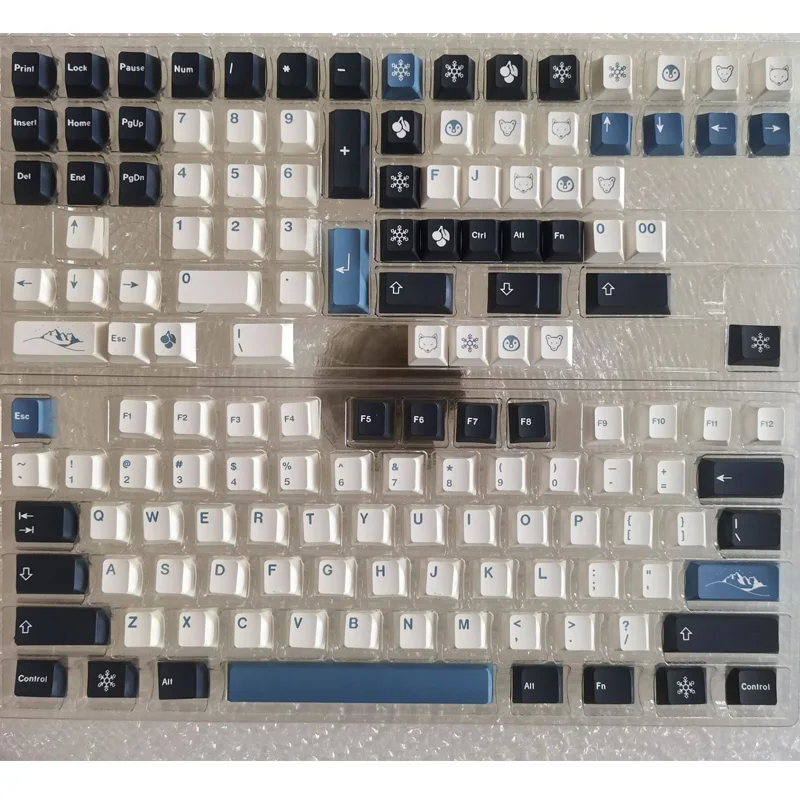 145 клавиш GMK Arctic Keycap Cherry Profile английская механическая клавиатура с сублимационной