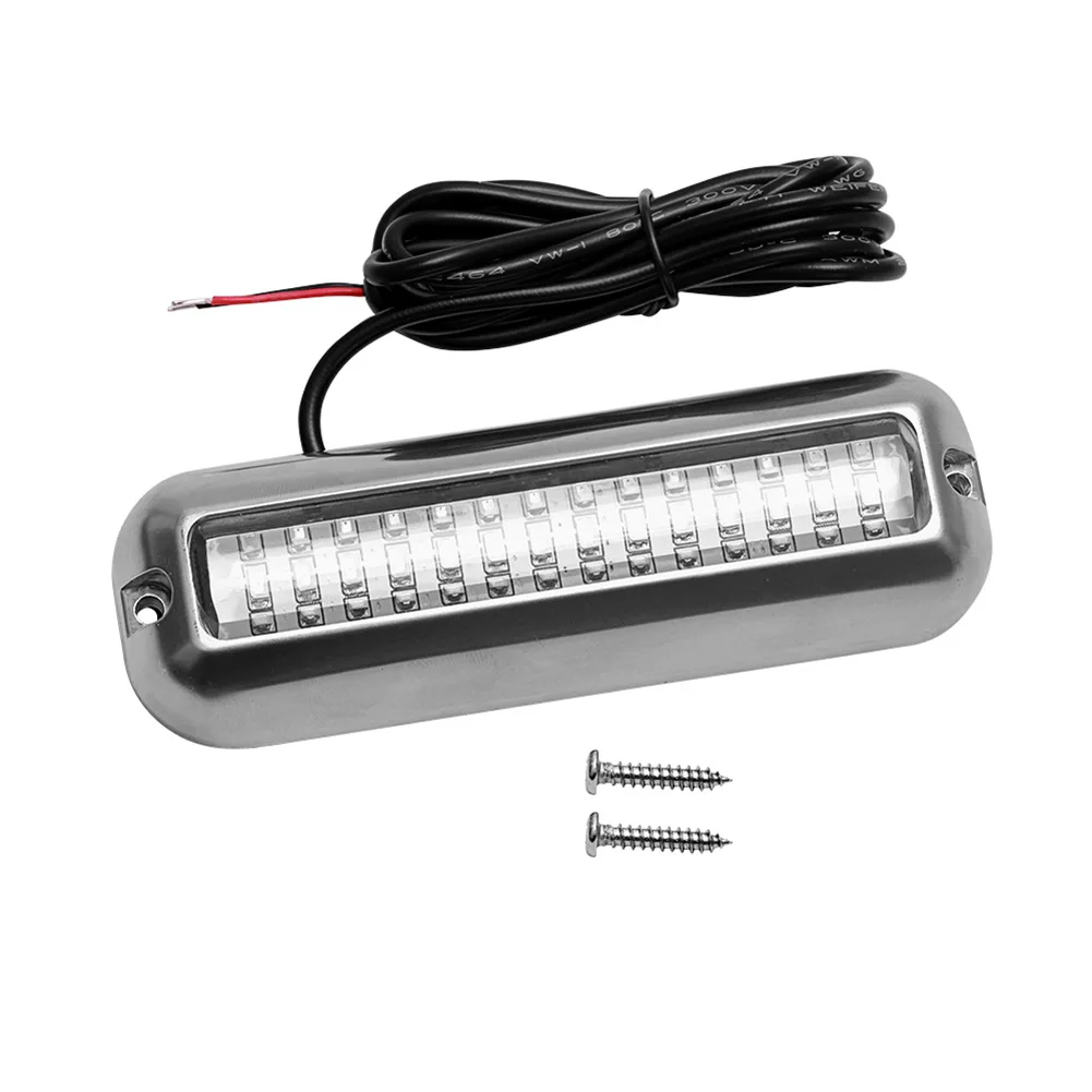 

2pcs LED Underwater Light 42 LED Yacht Stainless Steel Underwater Light 8-30V/3.5W White Light For Marine Boat Accessories