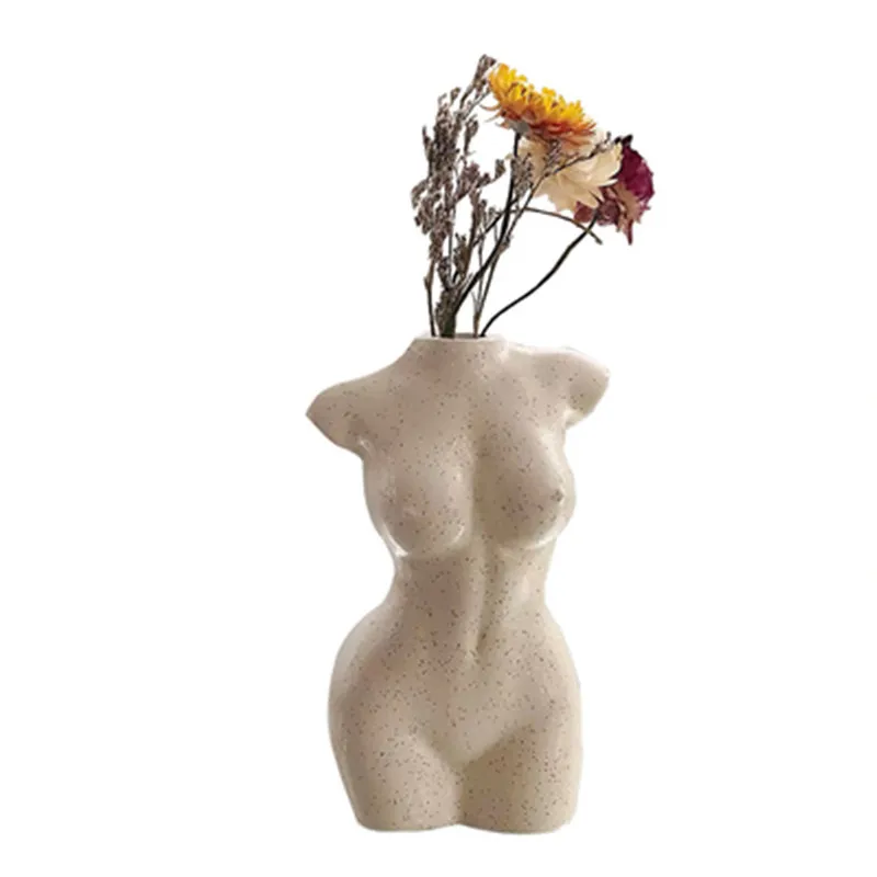 

BODY ART DESIGN FLOWER VASE NUDE FEMALE SCULPTURE FLOWER VASE CREATIVE HOBBY VASE PLANTING MACHINE HOME DECOR ORNAMENTAL A1449