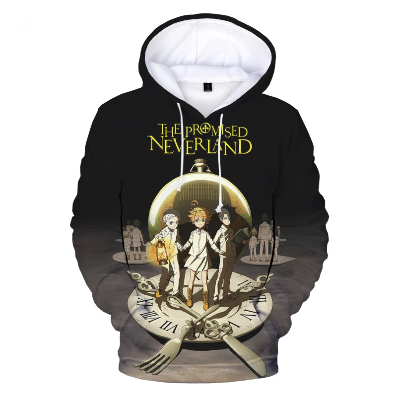 

2023 The Promised Neverland 3D Printed Hoodies Men Women Fashion Pullover Harajuku Stlye Anime Hooded Sweatshirts Oversized Tops
