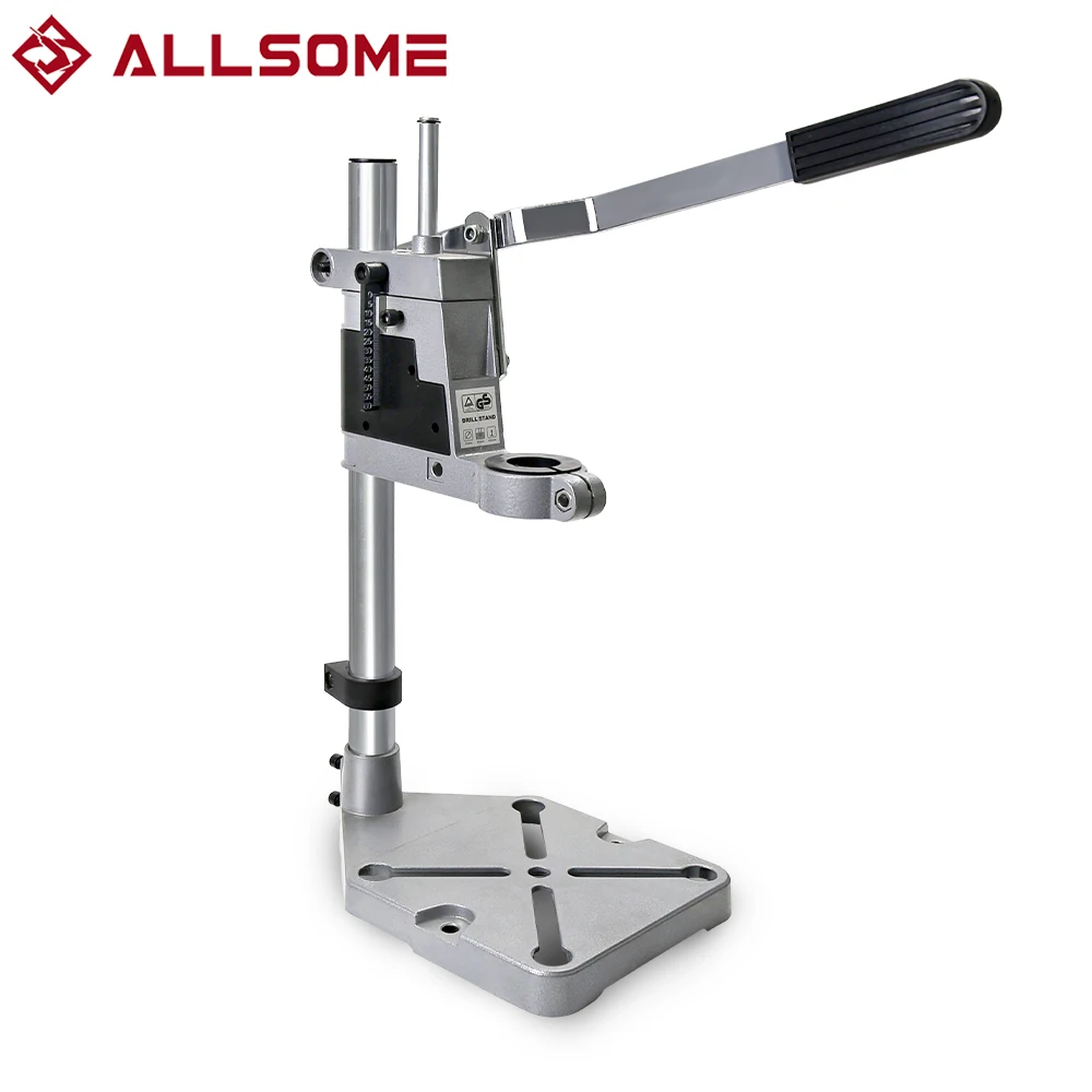 ALLSOME 400mm Electric Drill Stand Power Tools Accessories Bench Drill Press Stand DIY Tool Base Frame Drill Holder Drill Chuck