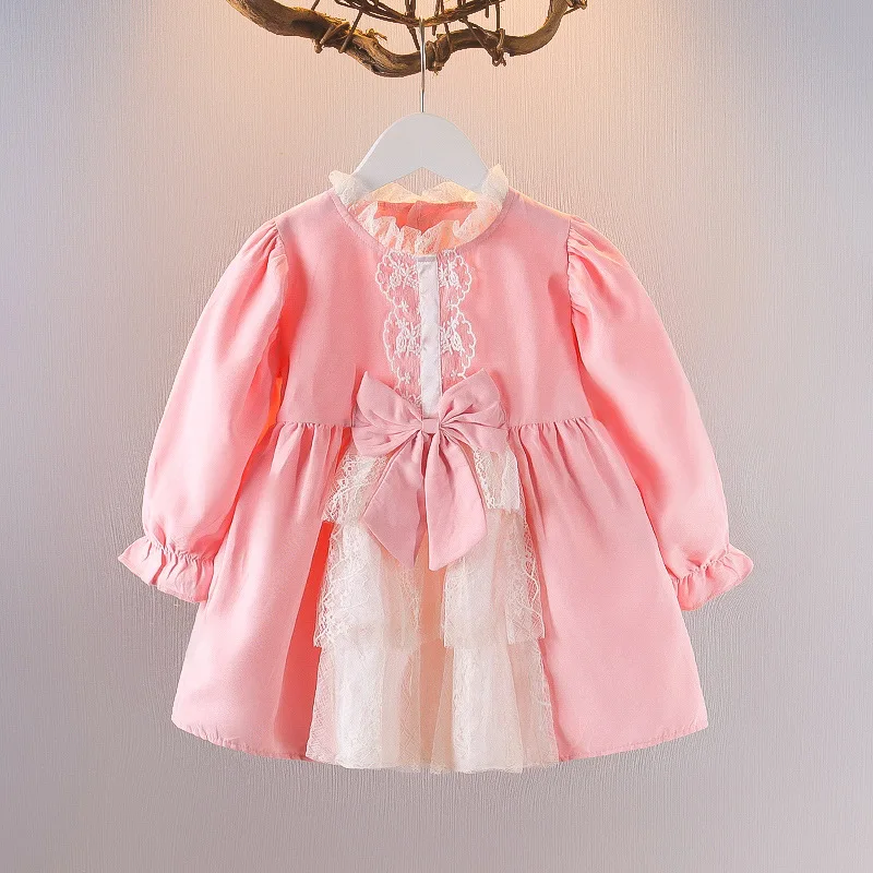 

Autumn Newborn Baby Girls Clothes Fashion Long Sleeve Dress for Baby Girl Clothes 1st Birthday Princess Dresses Kids Clothing
