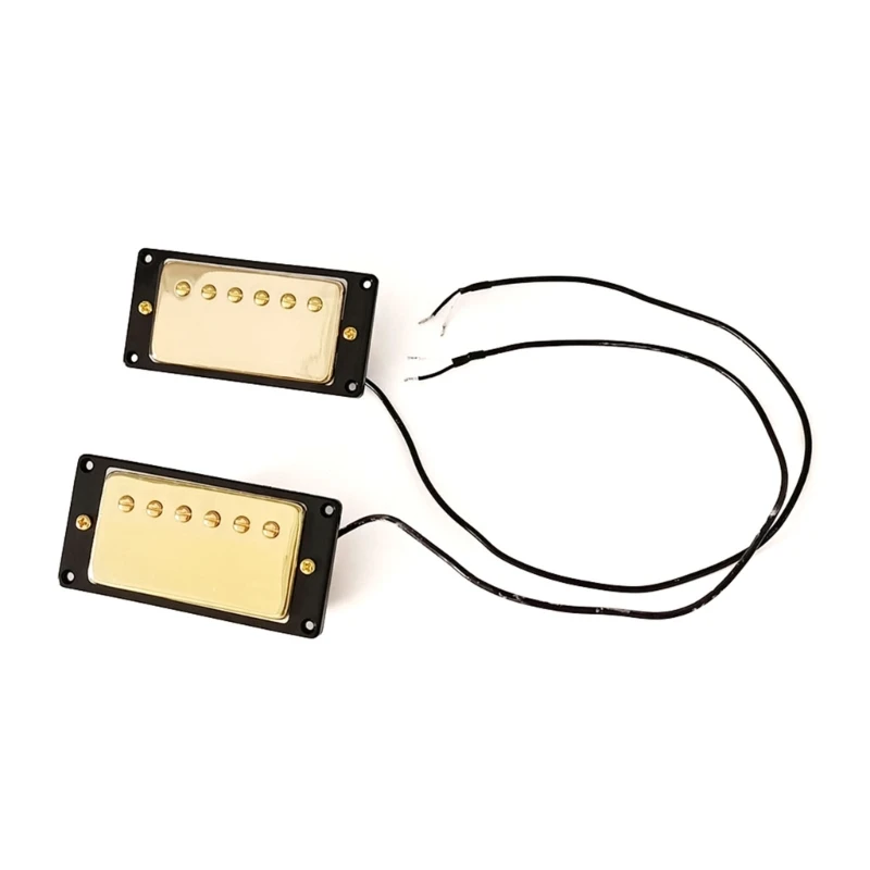 

Y1QE Golden Acoustic Guitar Pickup Electric Guitar Pickups Double Coil Pickups Replacement Supplies Accessories for Guitars