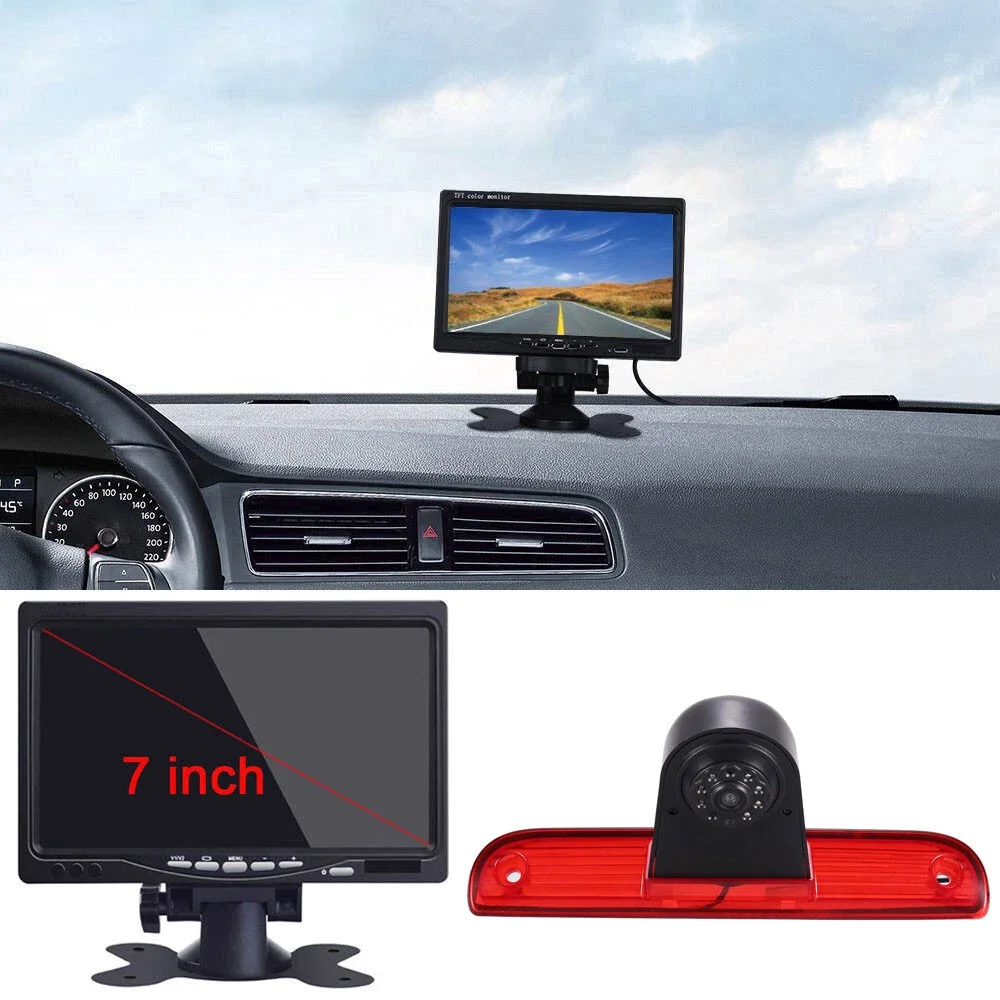 Фото Комплект HD-камеры заднего вида и зеркала с экраном для Peugeot Boxter/Fiat Ducato Carado Wohnmobil/Citroen Jumper №4