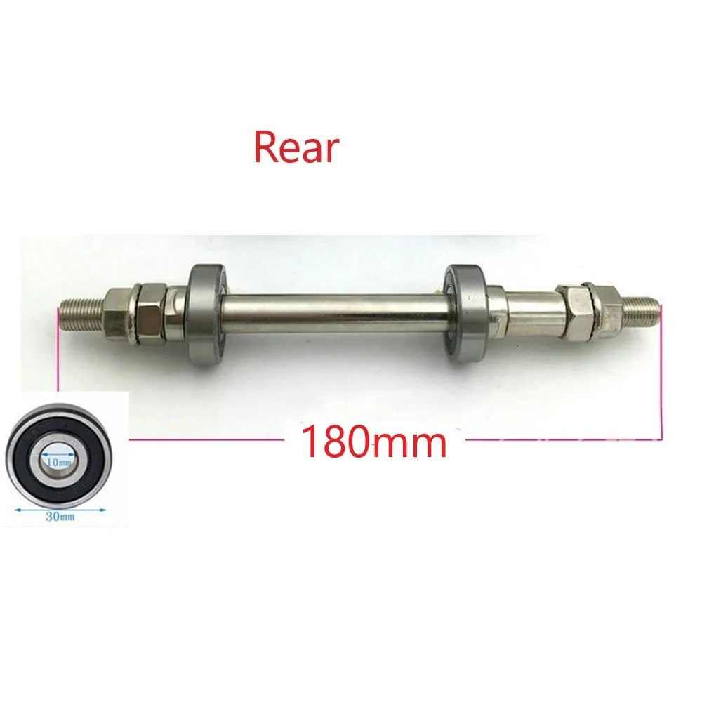 1 Pcs Bicycle Wheel Hub Front Wheel Rear Axle Mountain Bike Solid Axle Front And Rear Axle Bicycle Repair Parts