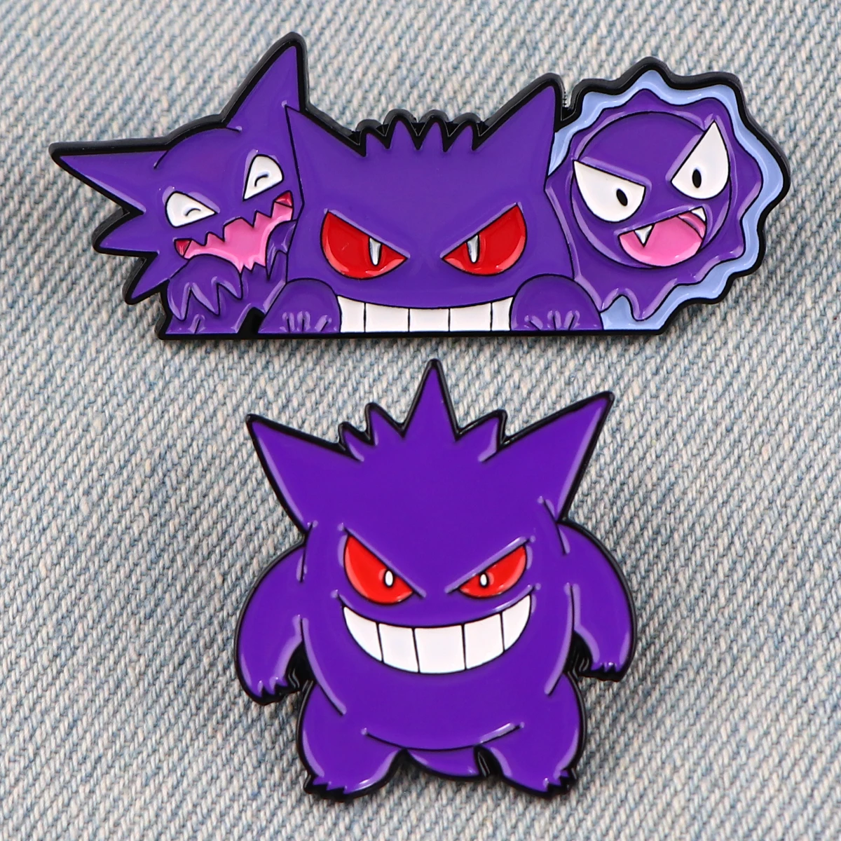 Женская эмалированная брошь Gengar в форме монстров аксессуар для одежды