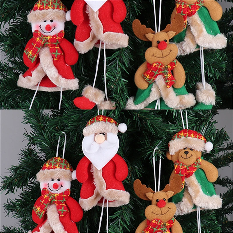 

Christmas Decorations Christmas Tree Pendants Dolls Old People Snowman Scene Dress Up Pendant