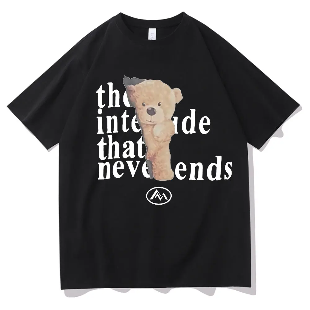 

Inaka Power Bear T Shirt The Intemde That Neveends Tshirt Men Women Fashion Brand T-shirts Hip Hop Streetwear Men's Cotton Tees