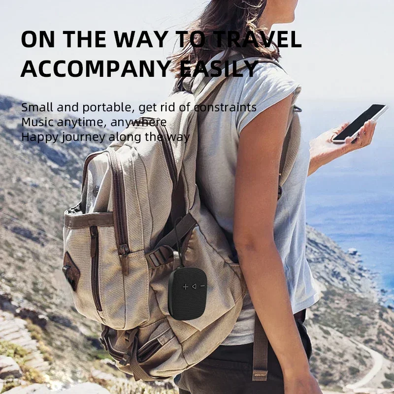 Водонепроницаемый беспроводной динамик Rockmia EBS-027 Mini BT5.3 Встроенный микрофон IPX4