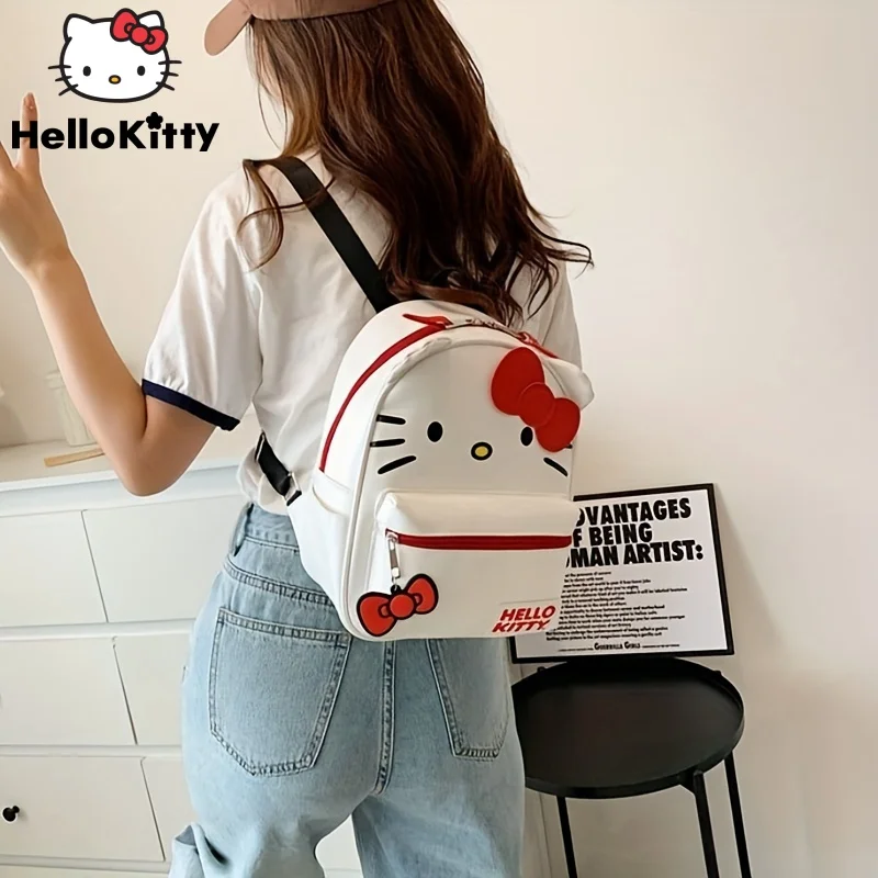 

Sanrio Hello Kitty Cute Bags Japanese College Style Y2K Cartoon Backpacks Girls Aesthetic Small Schoolbag Shoulder Bag Kawaii