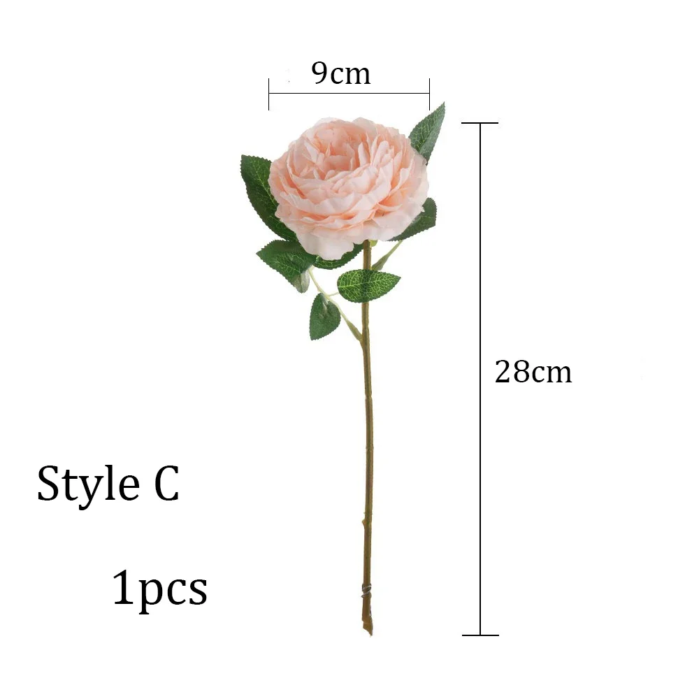 

Искусственные шелковые пионы, 6 головок