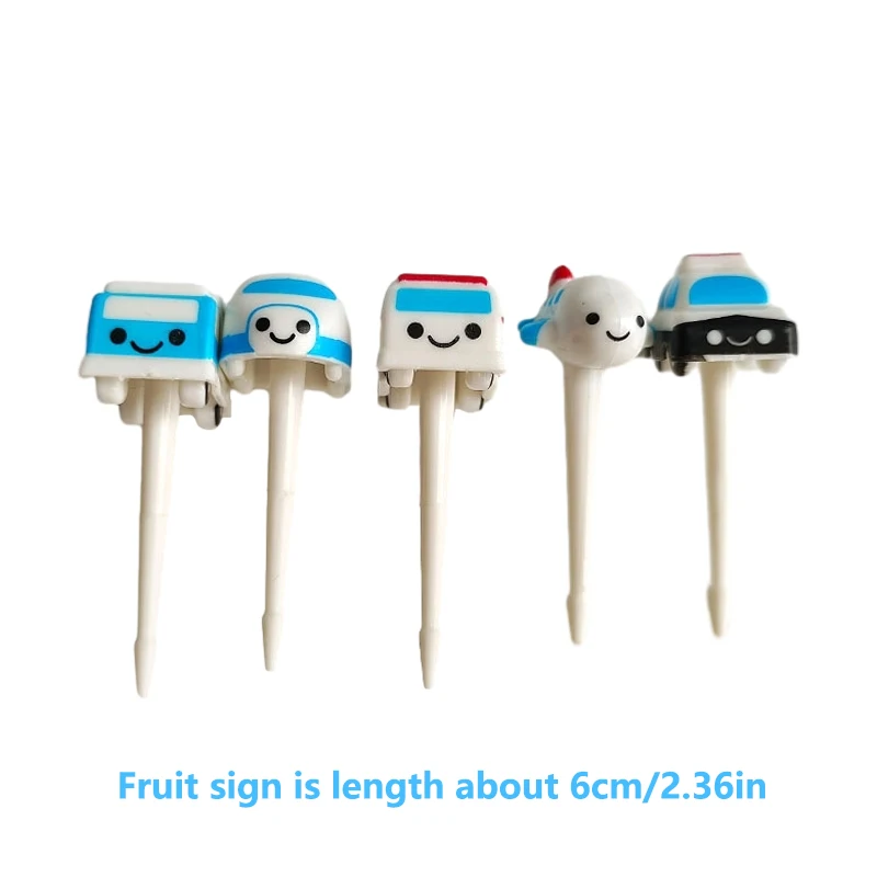 6/11 шт. пластиковые вилки для фруктов