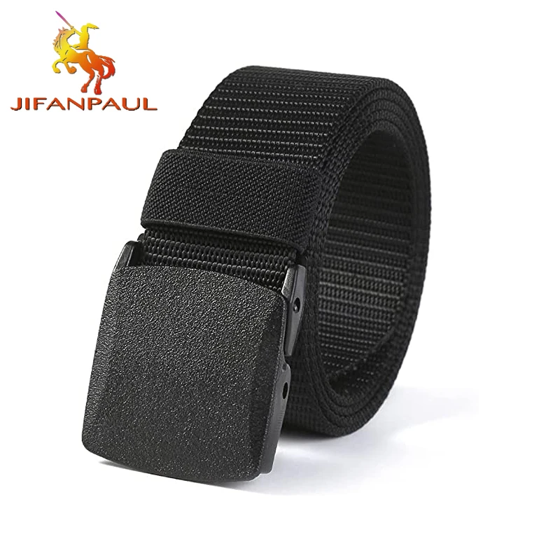 JIFANPAUL Automatic Buckle Nylon Belt Male Army Tactical Belt Mens Military Waist Canvas Belts Cummerbunds High Quality Strap