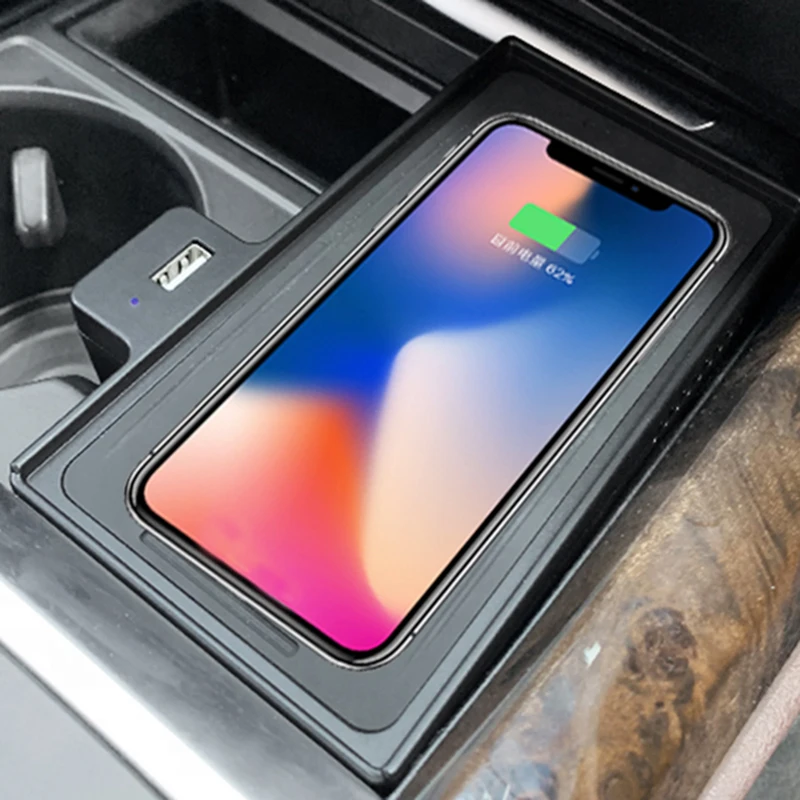  Автомобильное беспроводное зарядное устройство для BMW X5 F15 X6 F16 X5M F85 X6M F86 15 Вт