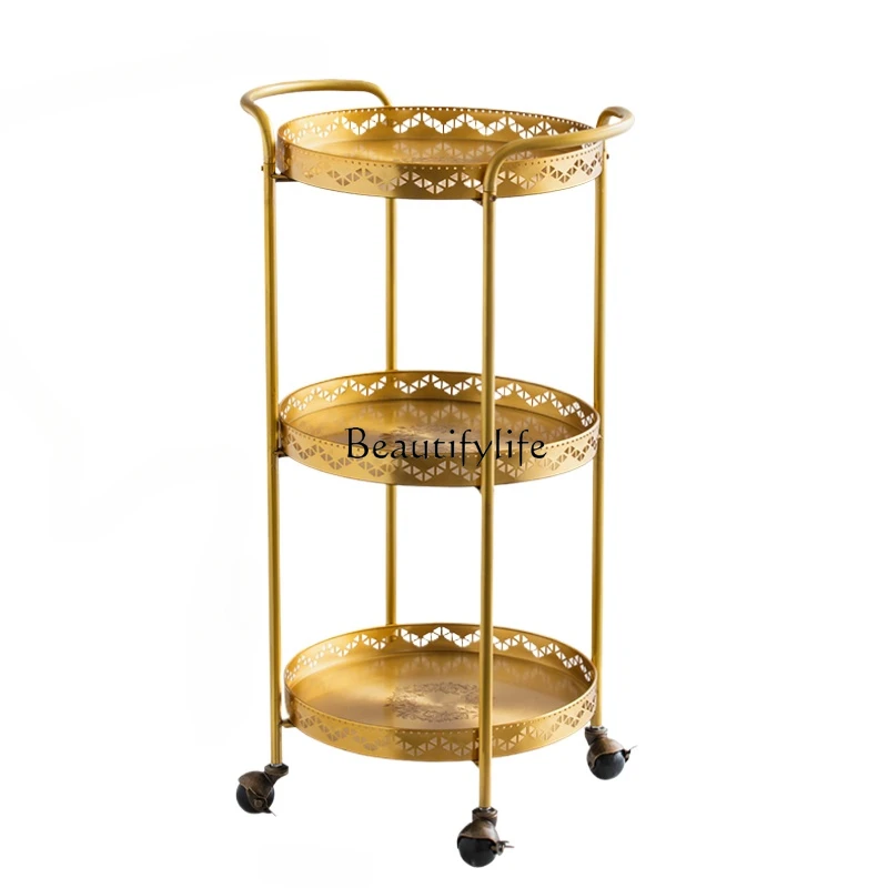 Легкий роскошный портативный трехэтажный вагон-ресторан для гостиной домашнего