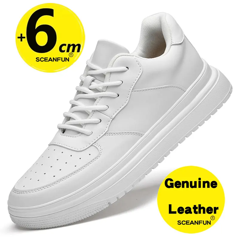 Кроссовки Подъемные мужские стельки из натуральной кожи для отдыха и спорта