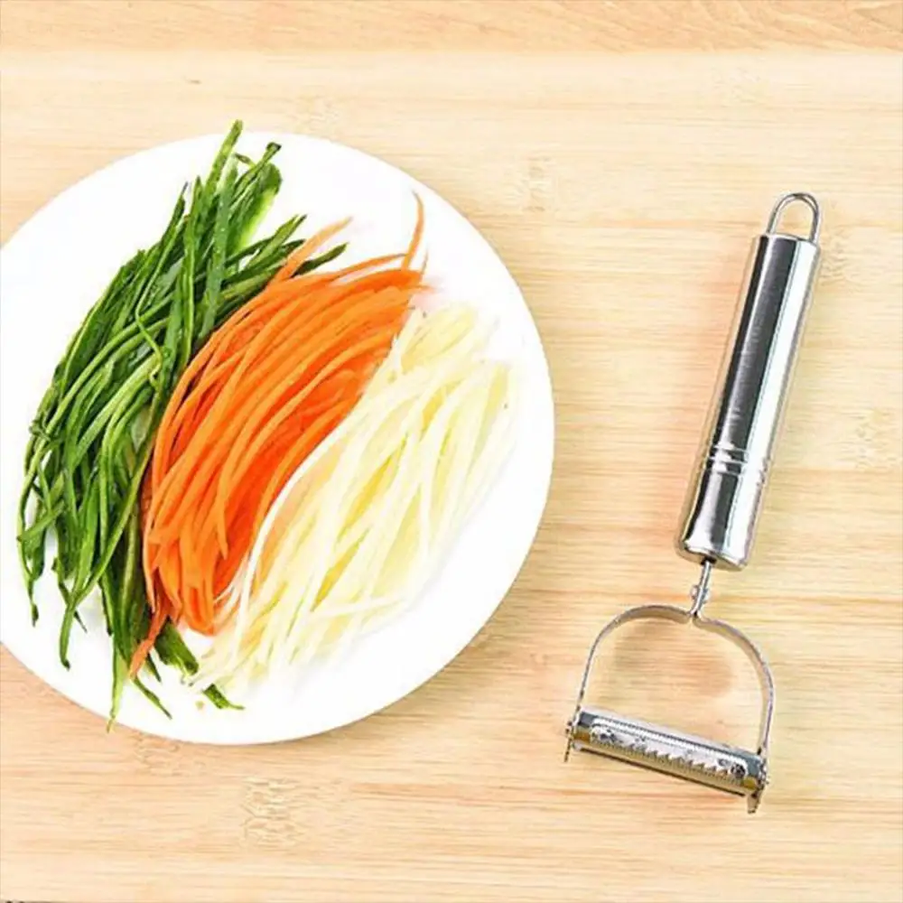 

Creative Stainless Steel Multifunctional Kitchen Creative Peeler Potato Grater Kitchen Tool Éplucheur De Fruits À Légumes