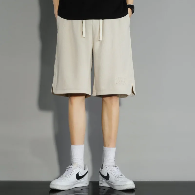 Модные модные мужские повседневные спортивные шорты свободного кроя больших