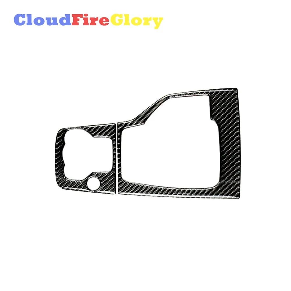 

CloudFireGlory For Mazda 3 Axela 2013 2014 2015 2016 2Pcs Carbon Fiber Inner Console Gear Shift Panel Cover Trim