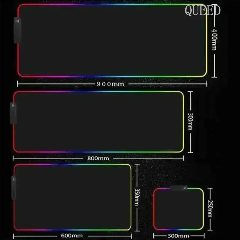 Коврик для мыши с рисунком Asus, игровой светодиодный коврик для мыши 900x400, коврики для мыши, настольные коврики для ПК, офисный настольный коврик, коврики для клавиатуры RGB XXL (art.: 3920ce79fac37) - 3920ce79fac37