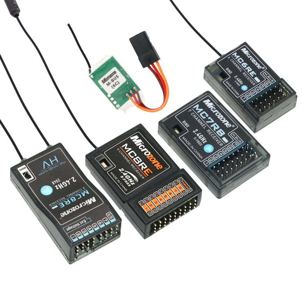 Приемник Microzone MC6RE MC7RB V2 6 каналов MC8RE 8 для контроллера Mc6c Mc7 Mc8b передатчик