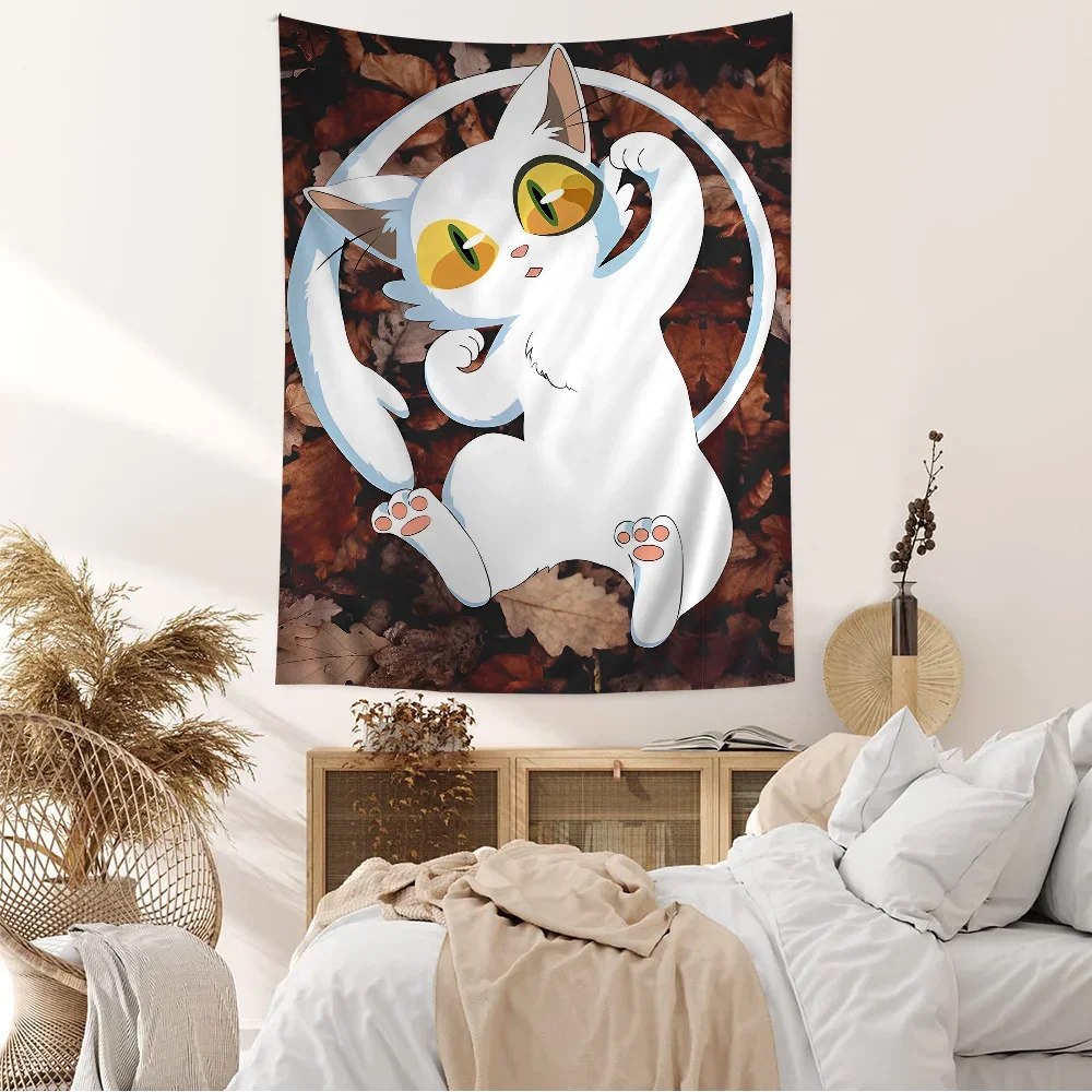 S-Suzume no To jimari аниме гобелен хиппи цветок настенные ковры для спальни Декор дешевый