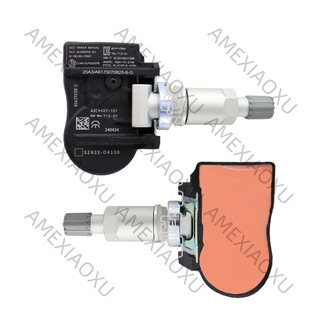 Фото 4 шт. FOR52933-D4100 подходят для современного Kia K5 Voyage, датчик давления в шинах TPMS, прямые продажи с завода AMEXIAOXU. №1