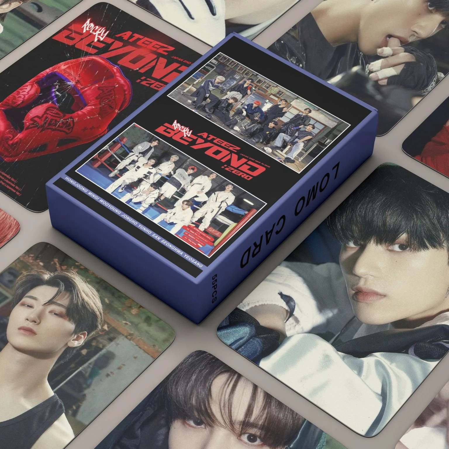 

55pcs/set Kpop ATEEZ Lomo Cards BEYOND : ZERO ROCKY Japap Photo Album Photocards K-pop Postcards