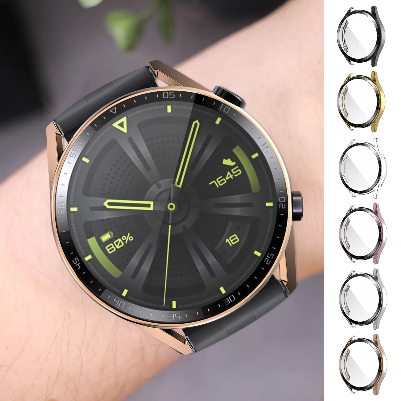 

Screen Protector Cover For Huawei Watch GT 3 42mm Case Hard PC Scratch-resistant Shell Lightweight Bumper
