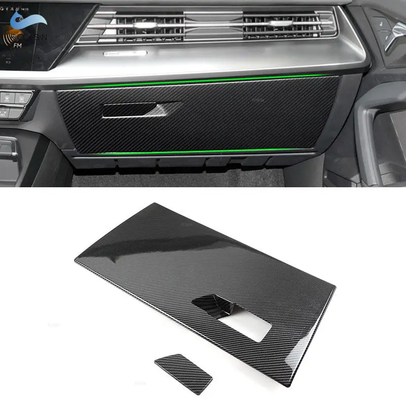 

LHD For Audi A3 8Y 2015 - 2020 2021 Car ABS Carbon Fiber Texture Center Console Co-pilot Glove Box Panel Cover Protective Trim