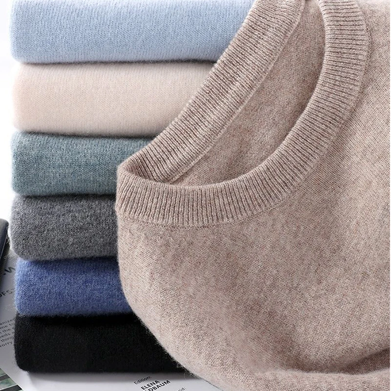 Мужской кашемировый свитер трикотажные джемперы с круглым вырезом мужской