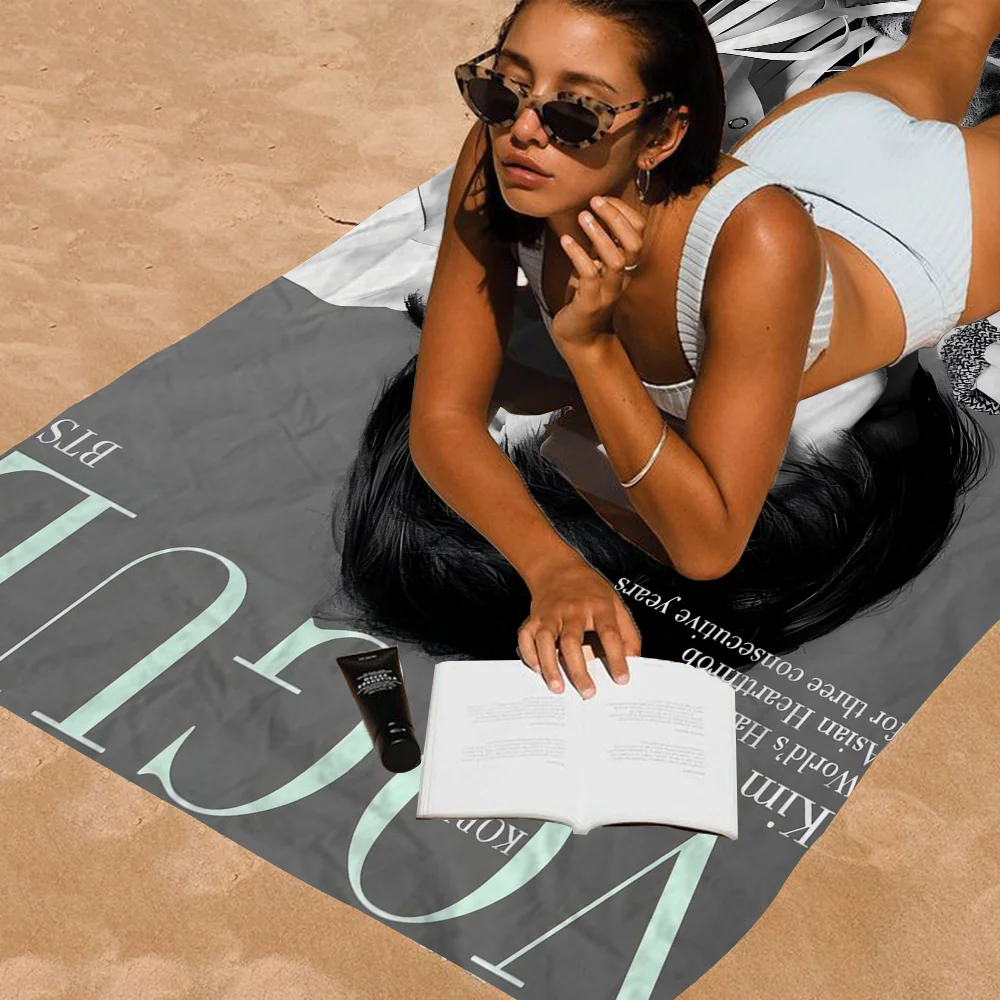 Пляжное Полотенце Из Микрофибры Быстросохнущий Мягкий Впитывающий Коврик Для