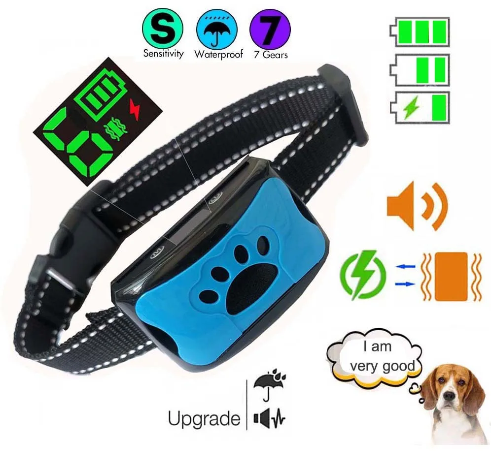 

Pet Dog Anti Barking Device USB Electric Ultrasonic Dogs Training Collar Dog Stop Barking Vibration Anti Bark Collar Dropship